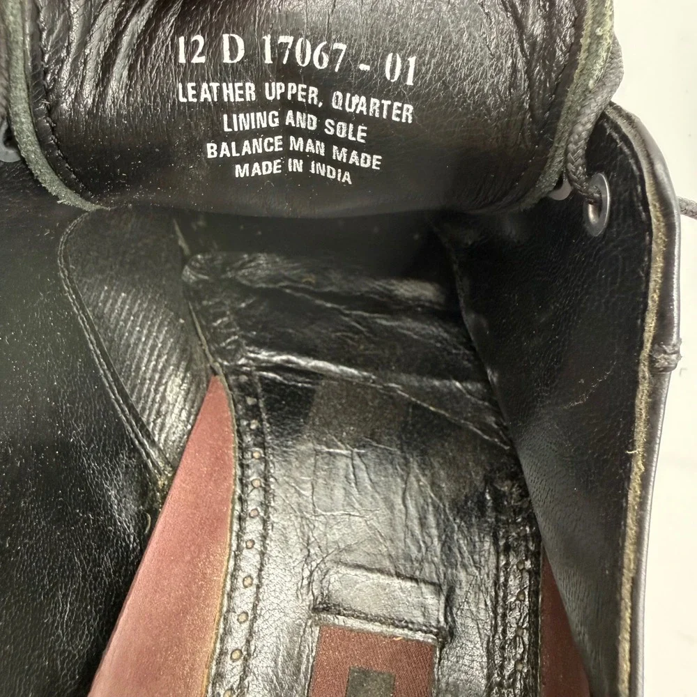 Florsheim Lexington 17067-01 Cap Toe Black Leather Classic Oxford Shoe Men 12D